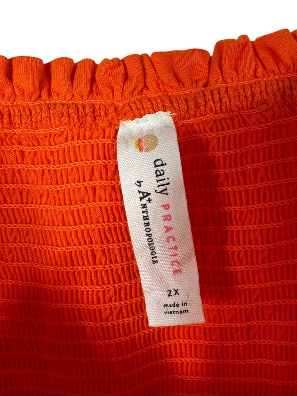 Daily Practice by Anthropologie Orange Tiered Maxi Dress, Size 2X - Picture 7 of 9
